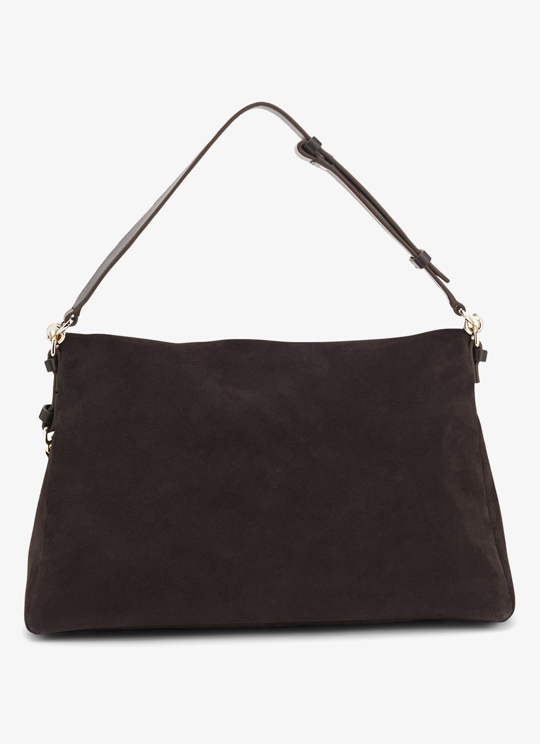 BOSS Schoudertas met logo - achterkant 3 dark brown-207 / bruin