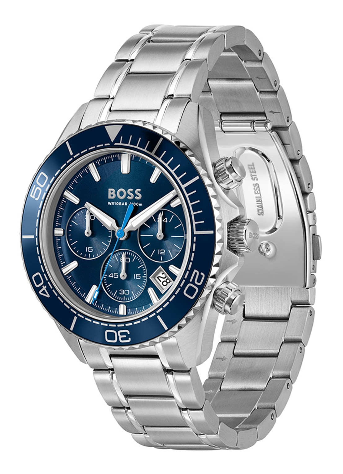 BOSS Sealiner horloge HB1514322 - detail zilver