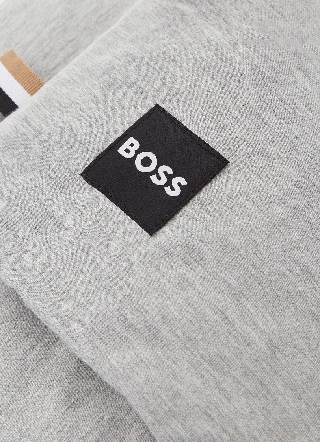 BOSS Sen bedsprei in katoenblend 90 x 200 cm  - detail grijsmele