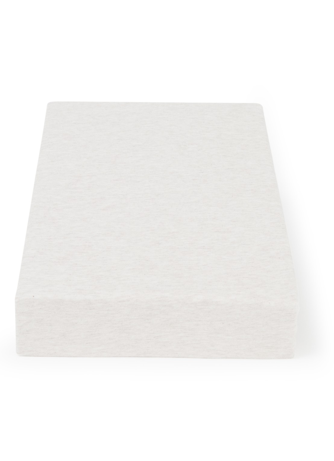 BOSS Sense hoeslaken in katoenblend, hoekhoogte in 30 cm - voorkant grijsmele