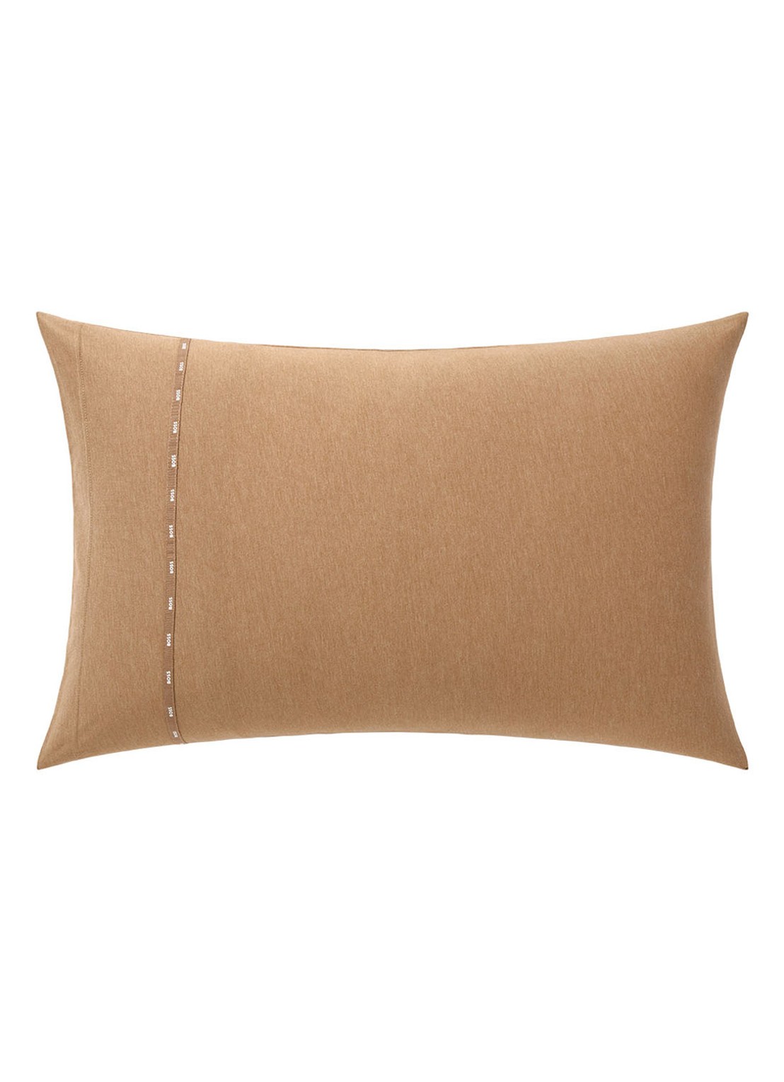 BOSS Sense kussensloop in katoenblend - voorkant camel
