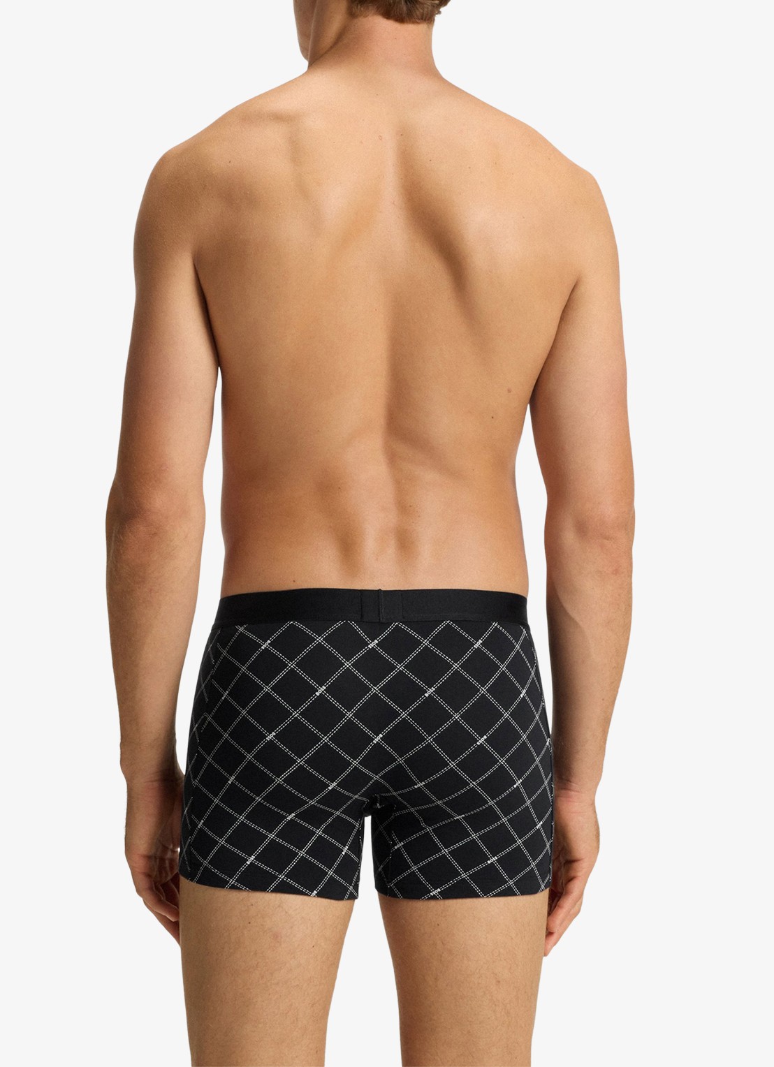 BOSS Set van drie boxershorts van stretchkatoen - achterkant black-002 / zwart