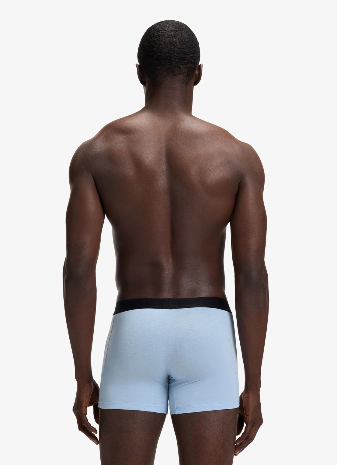BOSS Set van drie boxershorts van stretchkatoen - achterkant 2 open blue-462 / blauw