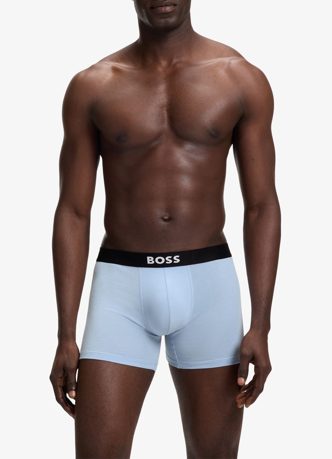 BOSS Set van drie boxershorts van stretchkatoen - detail 3 open blue-462 / blauw