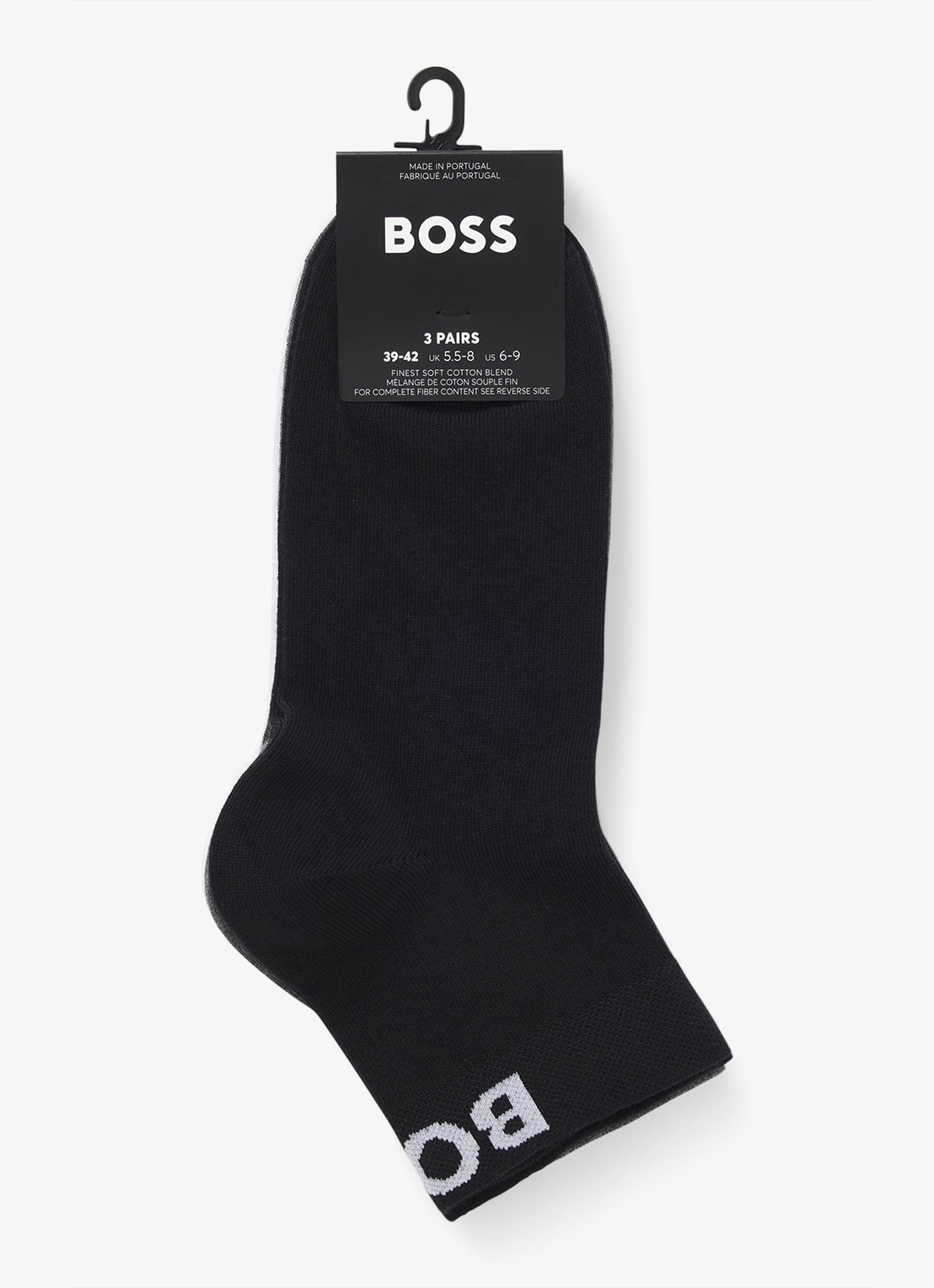 BOSS Set van sokken met logo 3-delig - detail 2 zwart