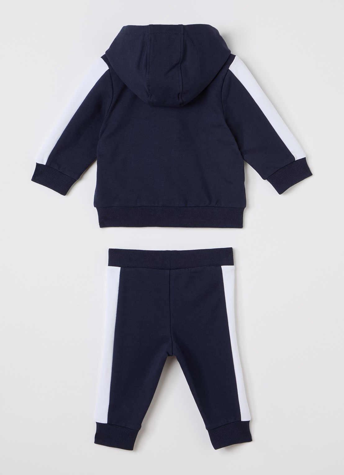 BOSS Set van sweatvest, T-shirt en joggingbroek 3-delig - achterkant donkerblauw