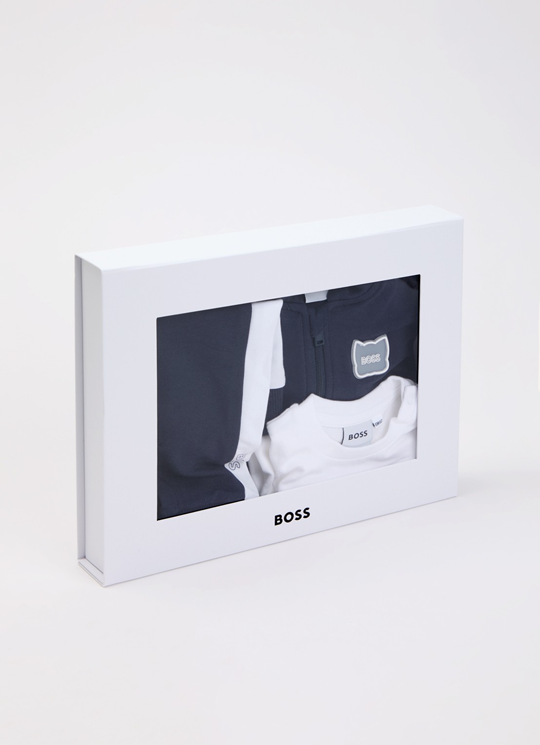 BOSS Set van sweatvest, T-shirt en joggingbroek 3-delig - detail 2 donkerblauw