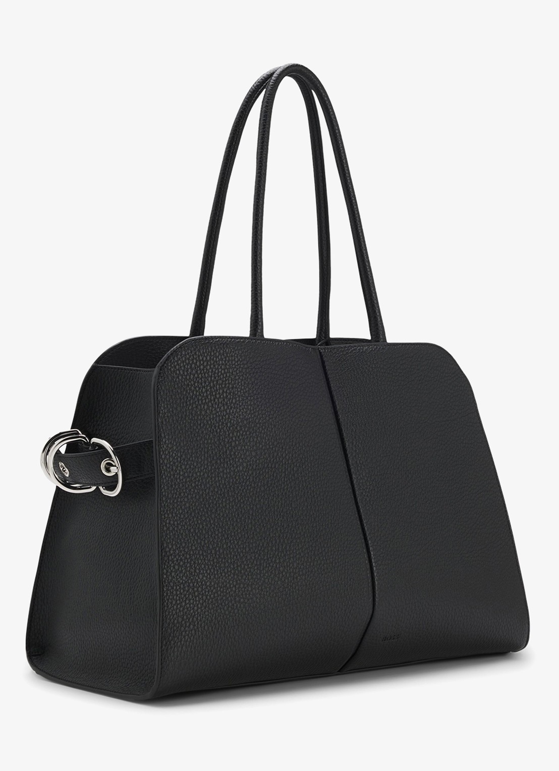 BOSS Shopper van imitatieleer - detail 2 zwart