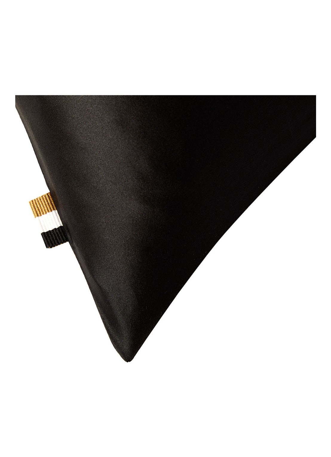 BOSS Silkham kussensloop van zijde - detail 2 zwart