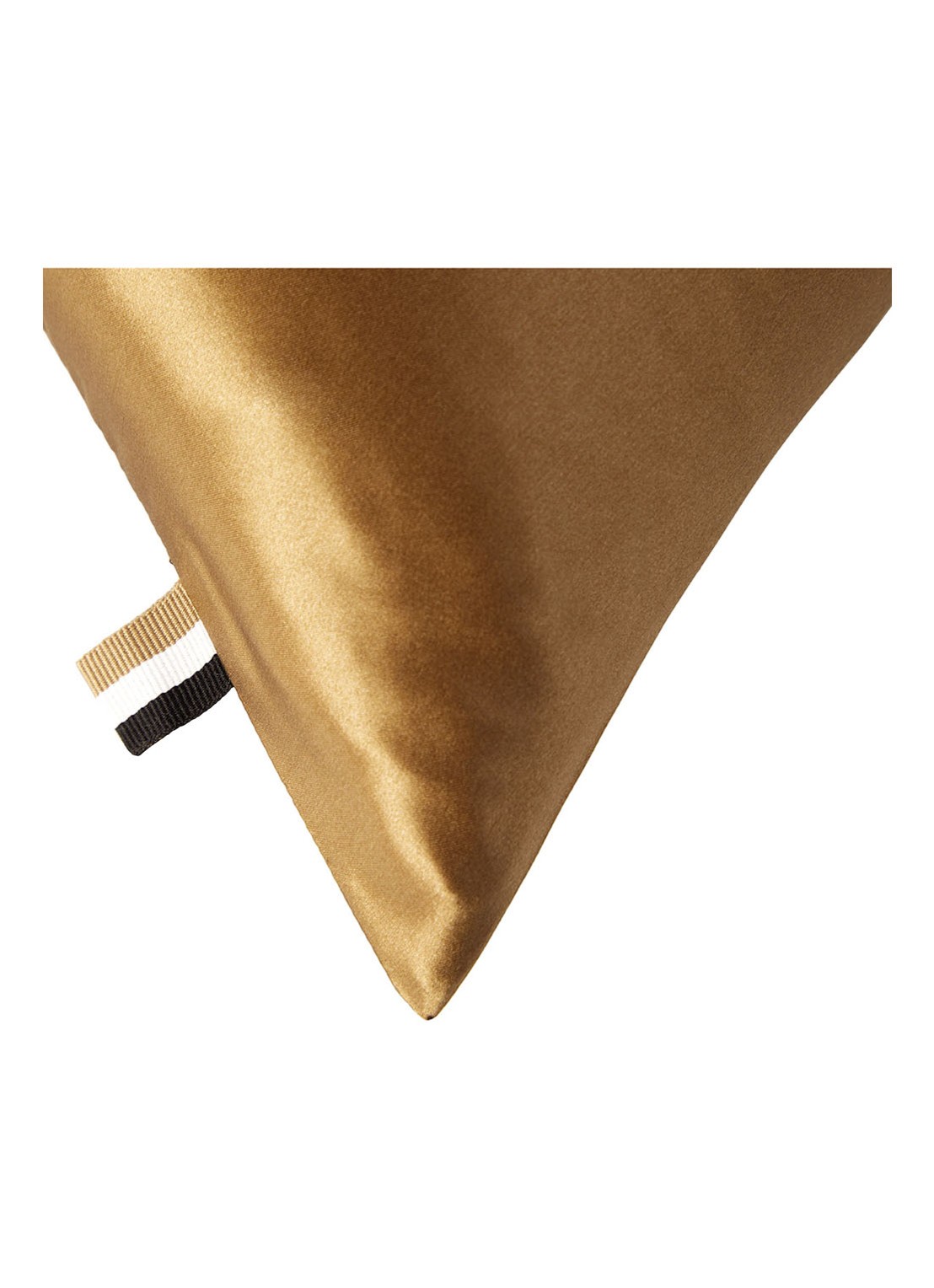 BOSS Silkham kussensloop van zijde - detail 4 camel