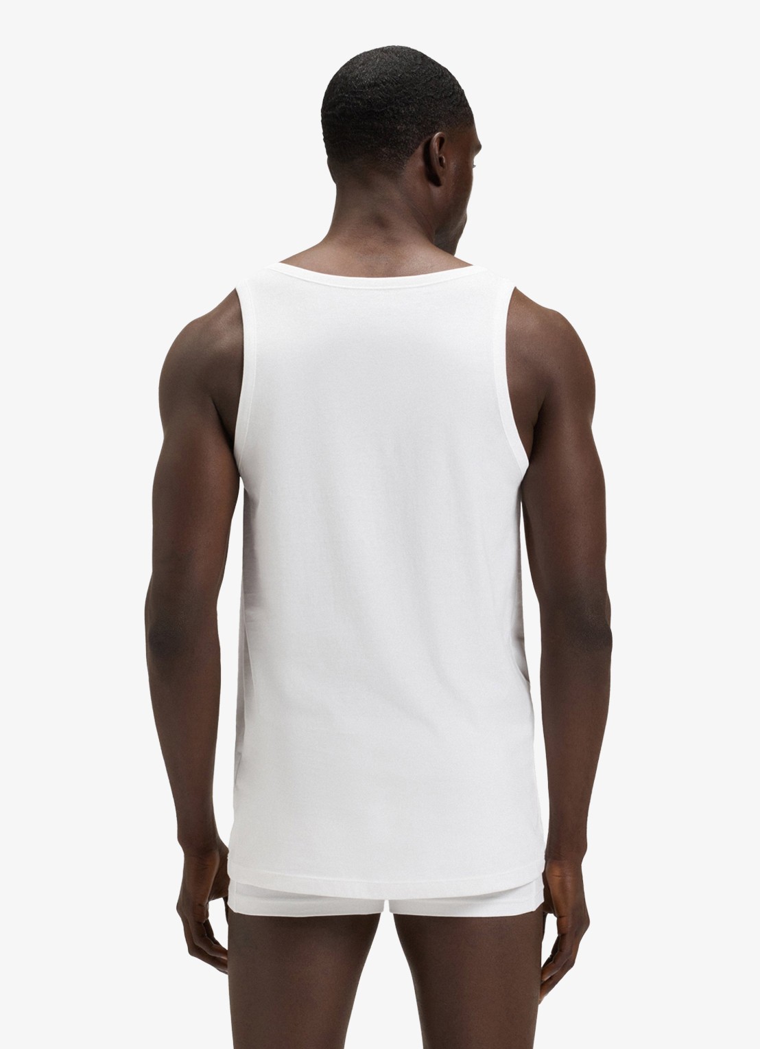 BOSS Singlet van katoen in 3-pack - achterkant 3 wit