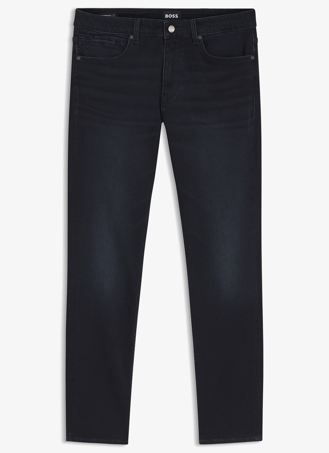 BOSS Skinny jeans met donkere wassing - voorkant navy-411 / blauw