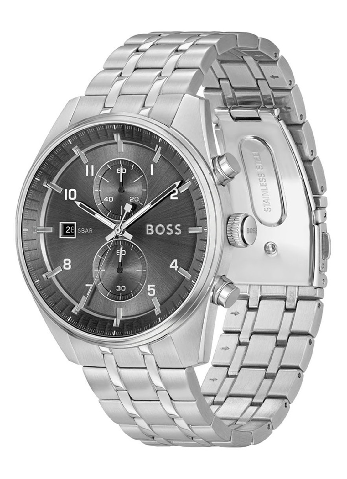 BOSS Skytraveller horloge HB1514151 - detail 2 zilver