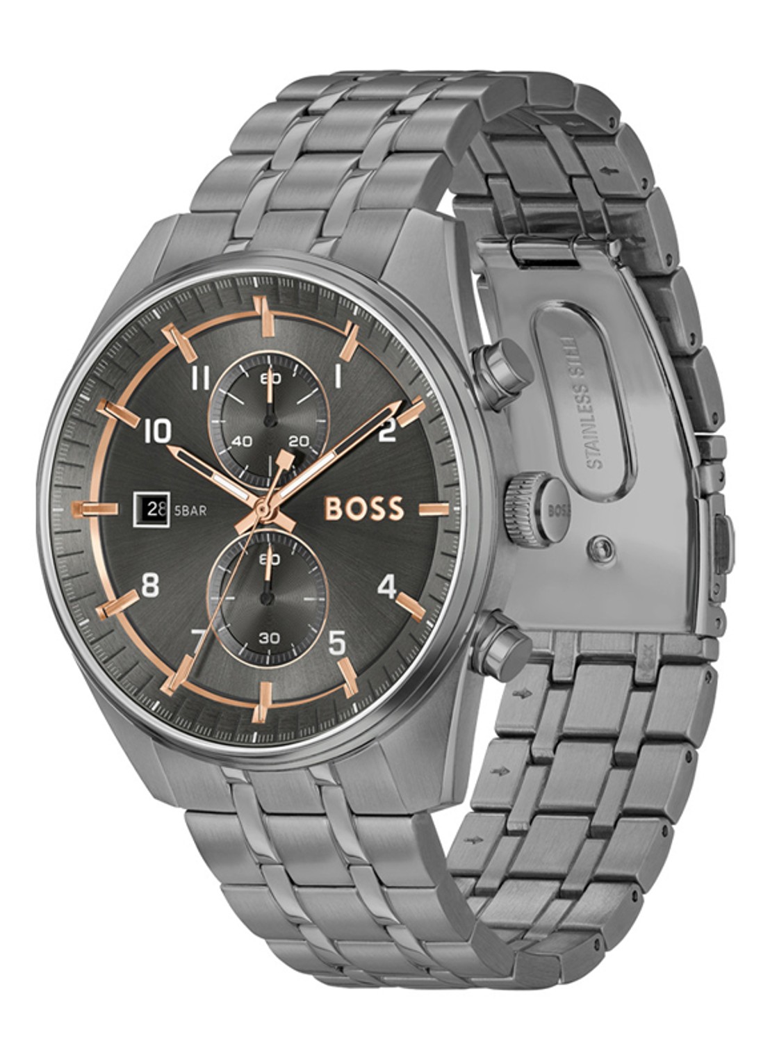 BOSS Skytraveller horloge HB1514153  - detail 3 zilver