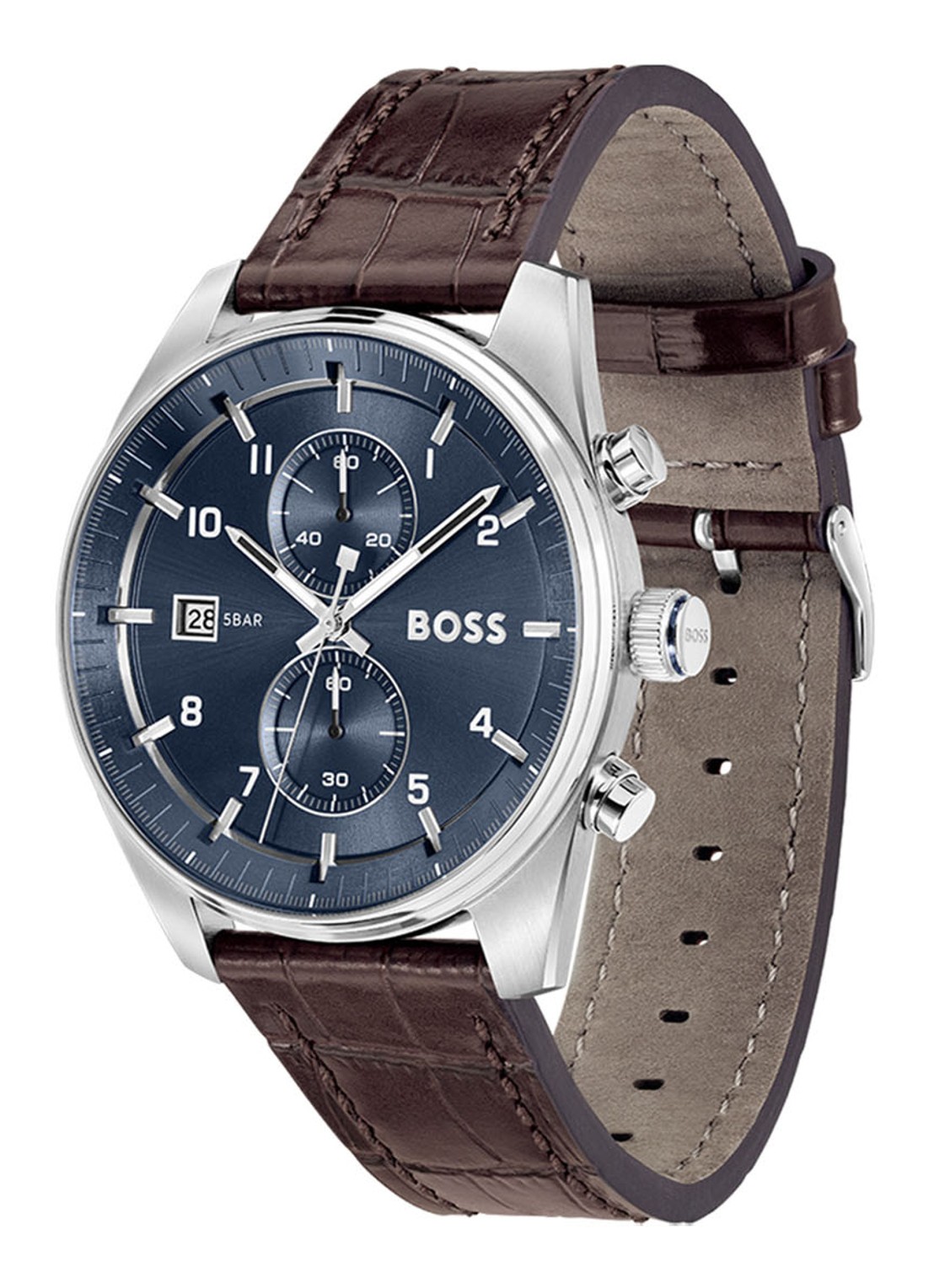 BOSS Skytraveller horloge HB1514194  - detail zilver