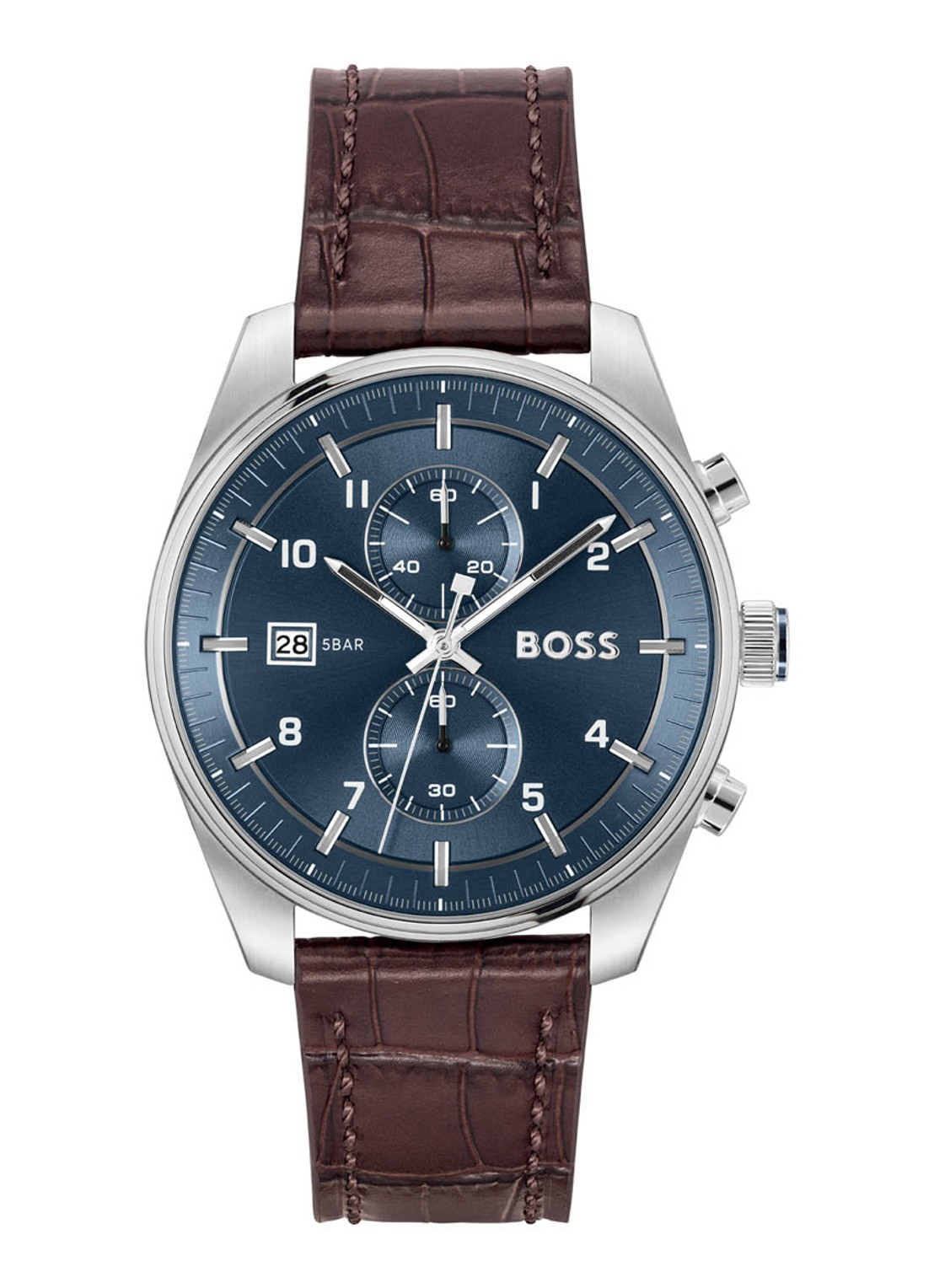 BOSS Skytraveller horloge HB1514194  - voorkant 3 zilver