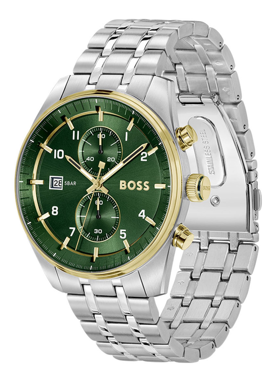 BOSS Skytraveller horloge HB1514195 - detail 3 zilver