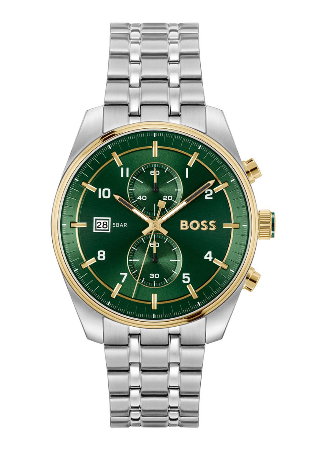 BOSS Skytraveller horloge HB1514195 - voorkant zilver