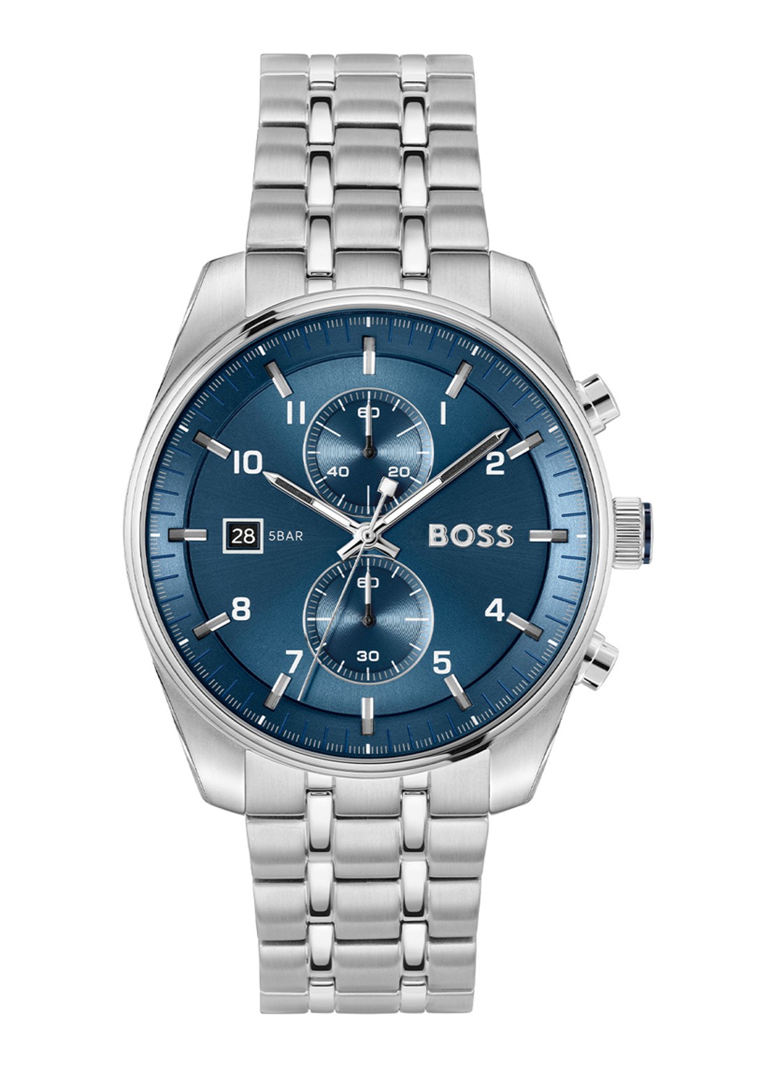BOSS Skytraveller horloge HB1514216  - voorkant zilver