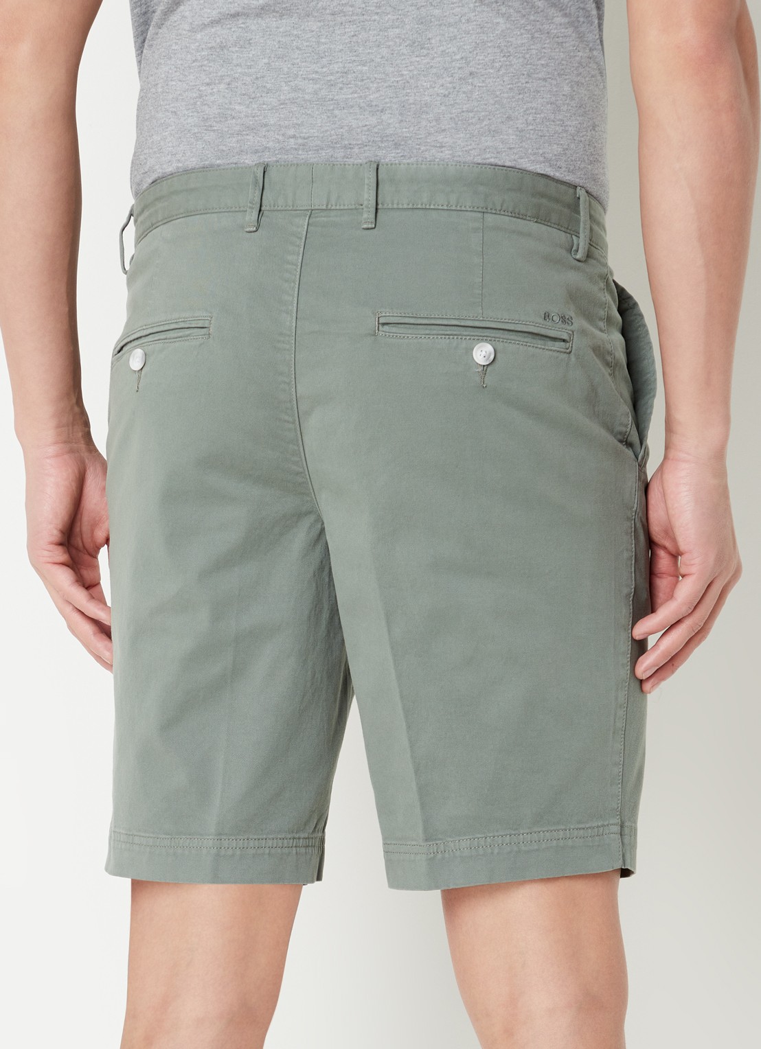BOSS Slice-Short 10248208 01  131 - achterkant 3 olijfgroen