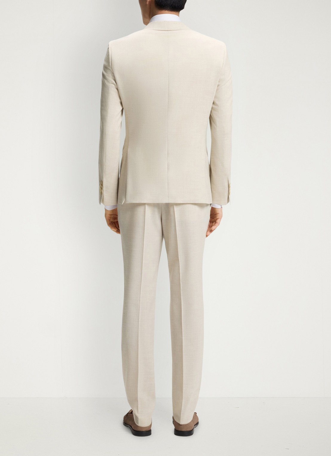 BOSS Slim fit 2-delig pak in wolblend - achterkant open beige-286 / beige