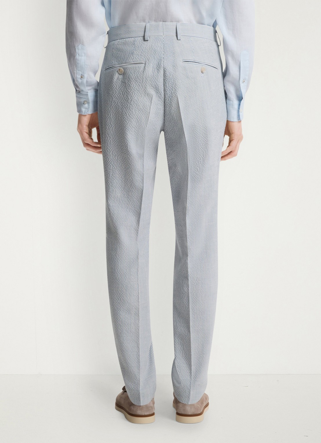 BOSS Slim fit 2-delig pak in wolblend - detail 5 lichtblauw