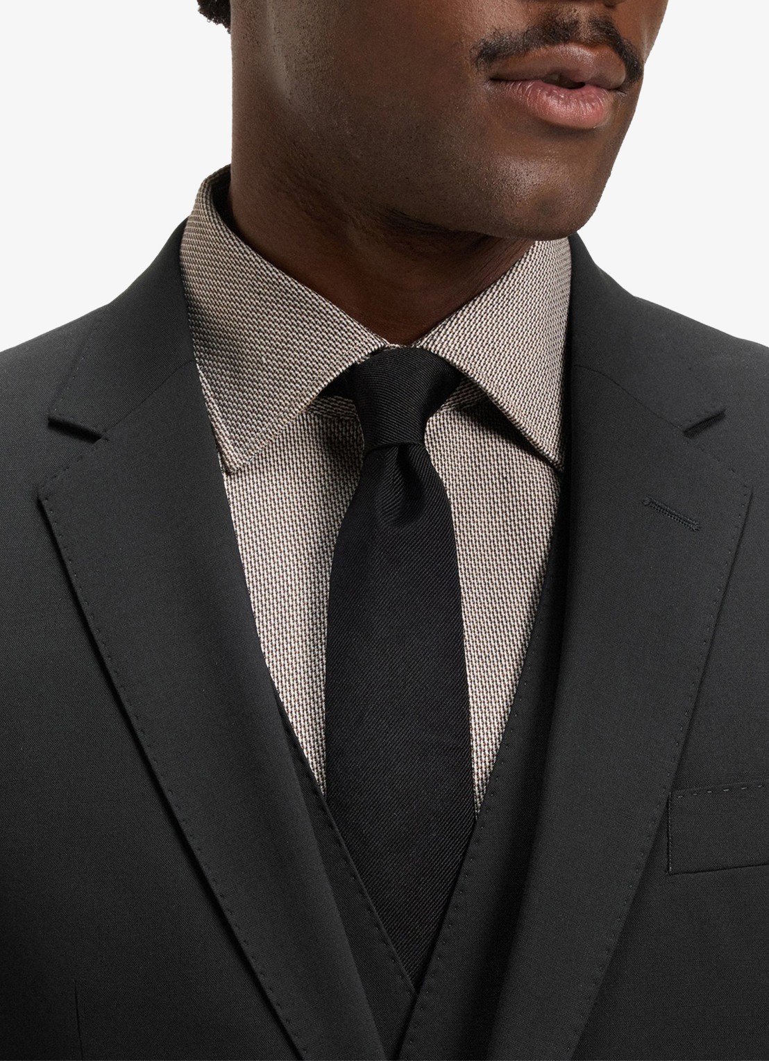BOSS Slim fit 2-delig pak van scheerwol - detail 4 zwart