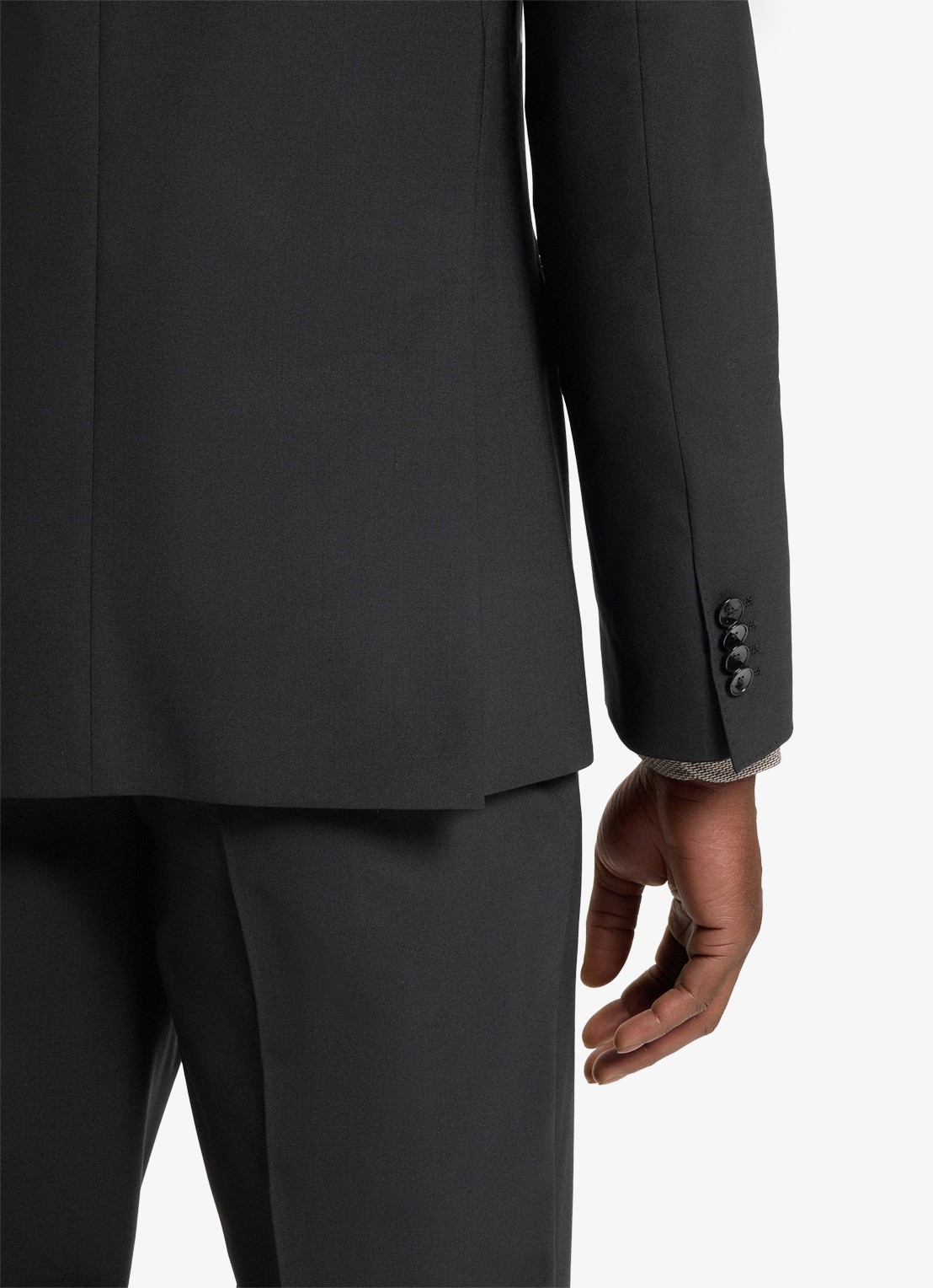 BOSS Slim fit 2-delig pak van scheerwol - detail 5 zwart