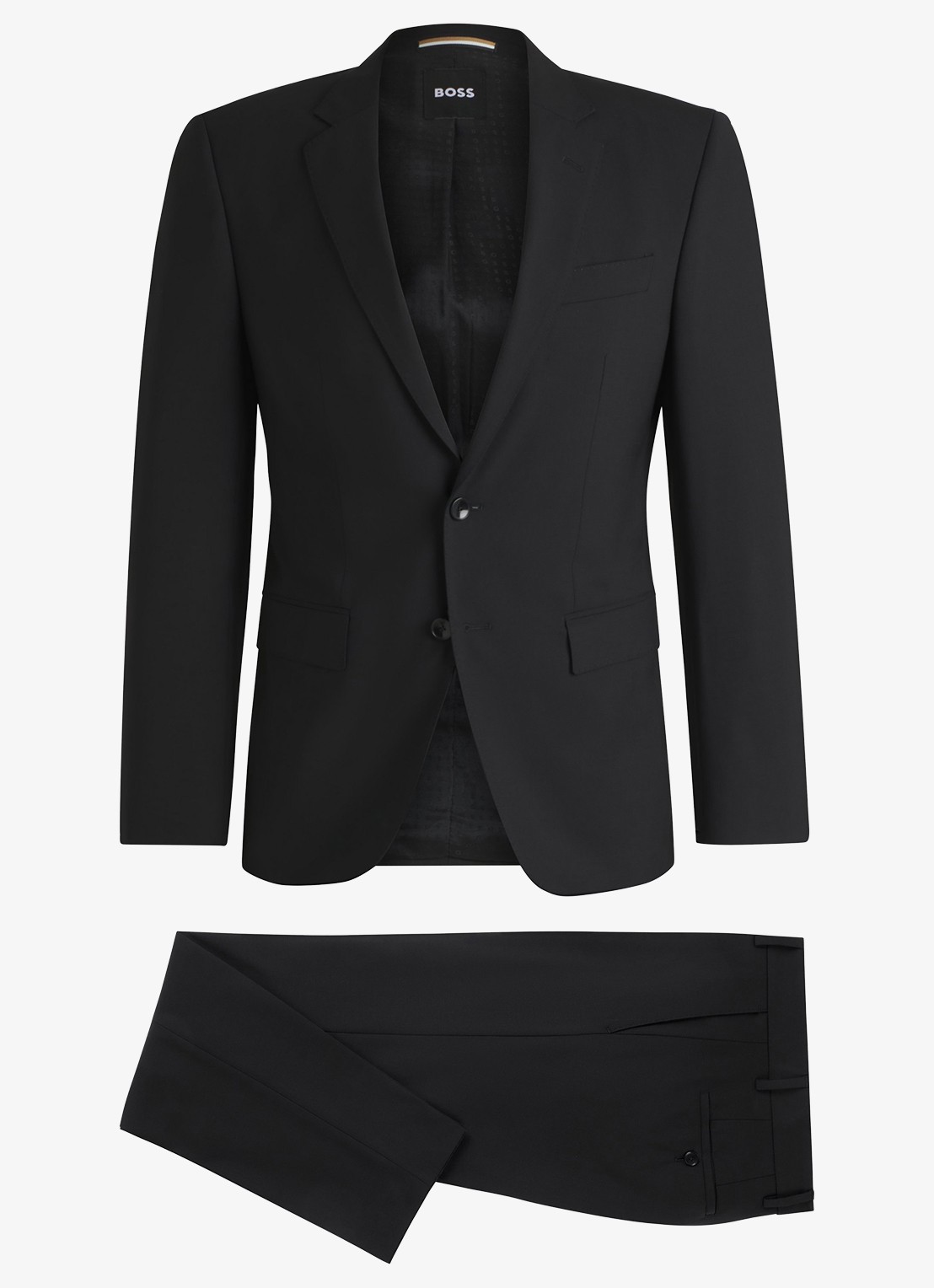 BOSS Slim fit 2-delig pak van scheerwol - voorkant zwart