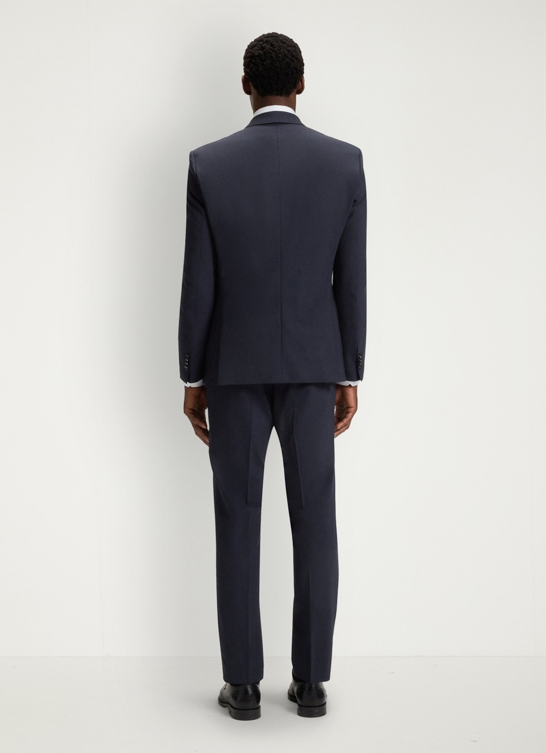 BOSS Slim fit 2-delig pak van scheerwol - achterkant donkerblauw