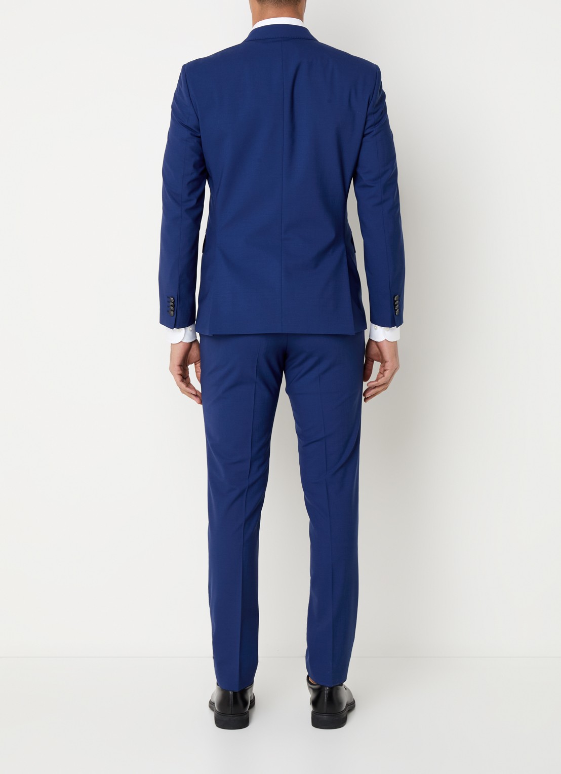 BOSS Slim fit 2-delig pak van scheerwol - achterkant 9 royalblauw