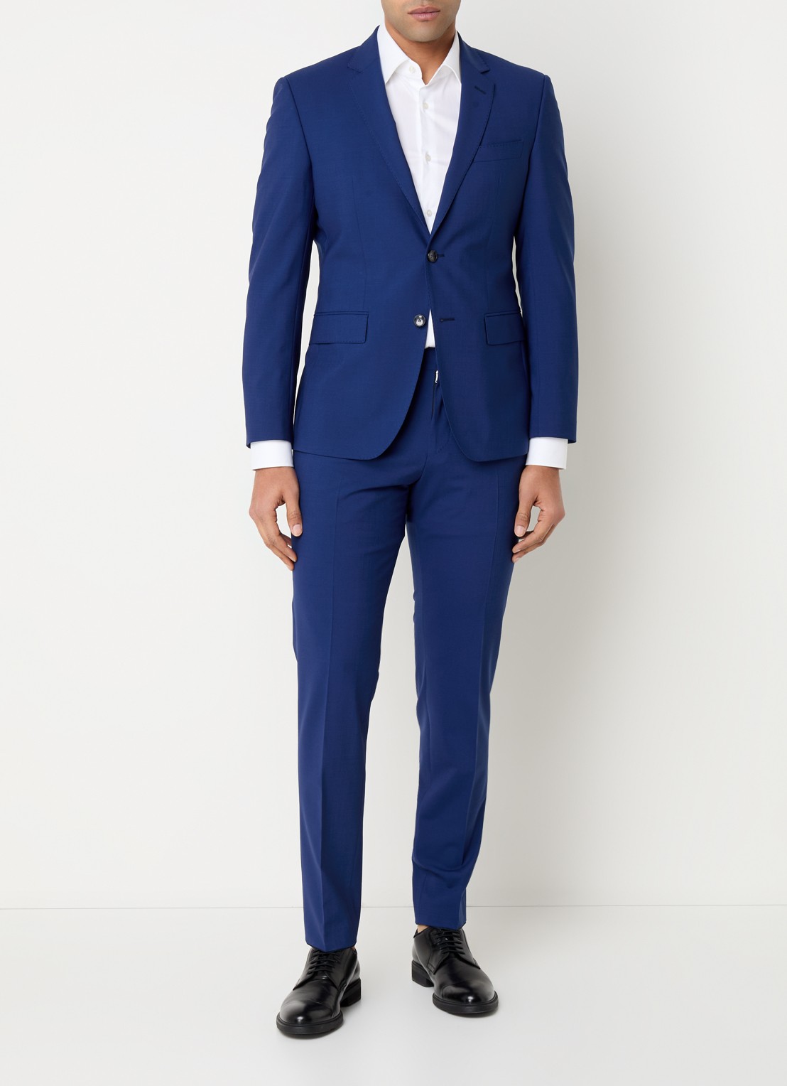 BOSS Slim fit 2-delig pak van scheerwol - detail 4 royalblauw