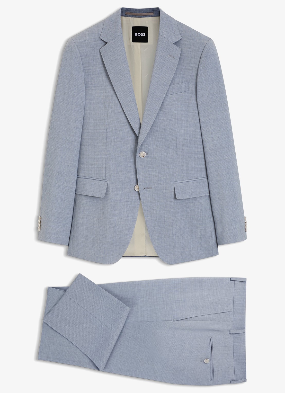 BOSS Slim fit 2-delig pak van wol - voorkant light/pastel blue-450 / lichtblauw