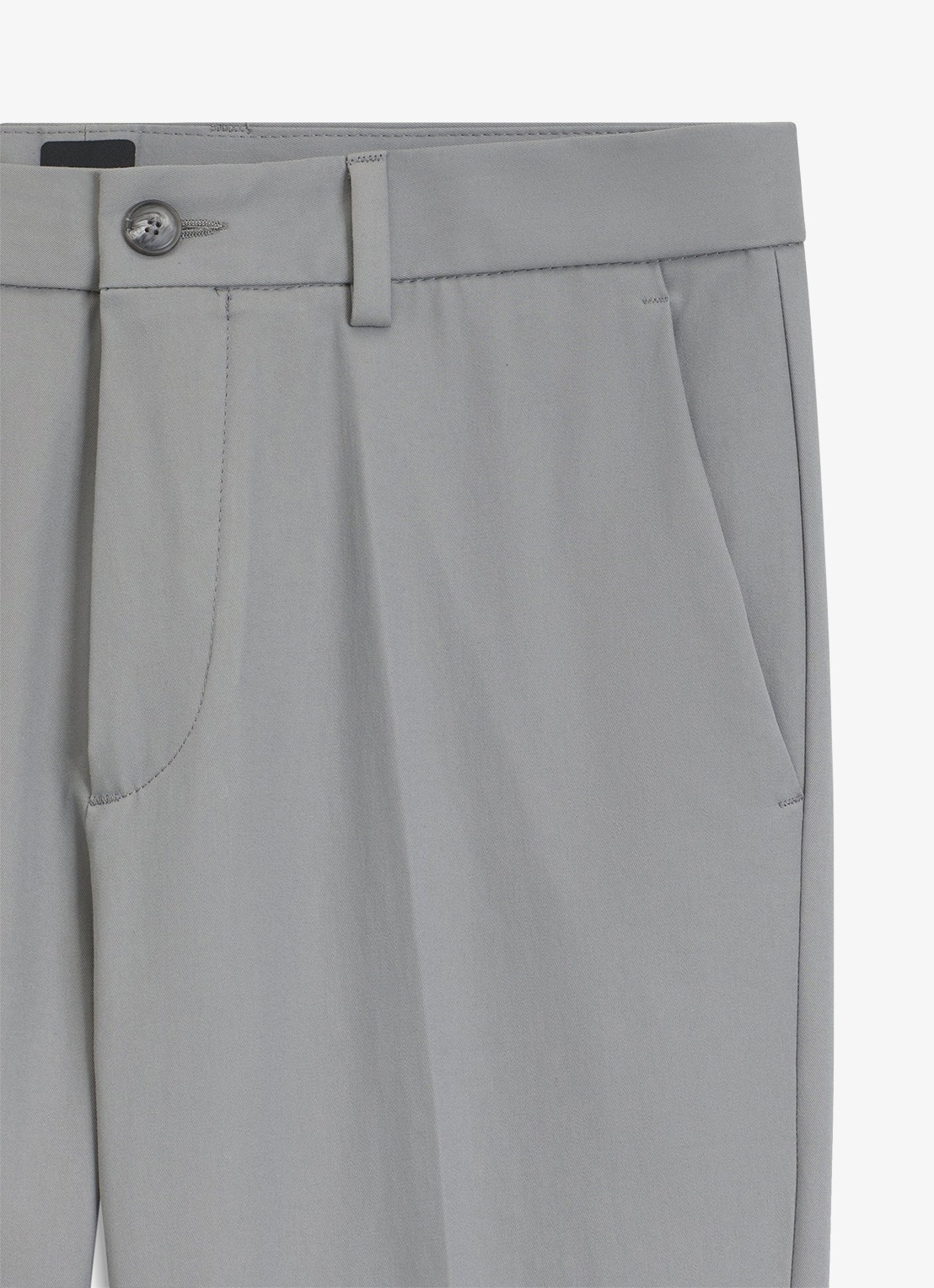 BOSS Slim-fit broek van een katoenmix met stretch - detail 2 open grey-079