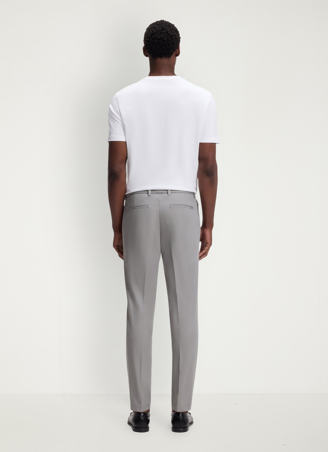 BOSS Slim-fit broek van een katoenmix met stretch - detail 4 open grey-079 / grijs