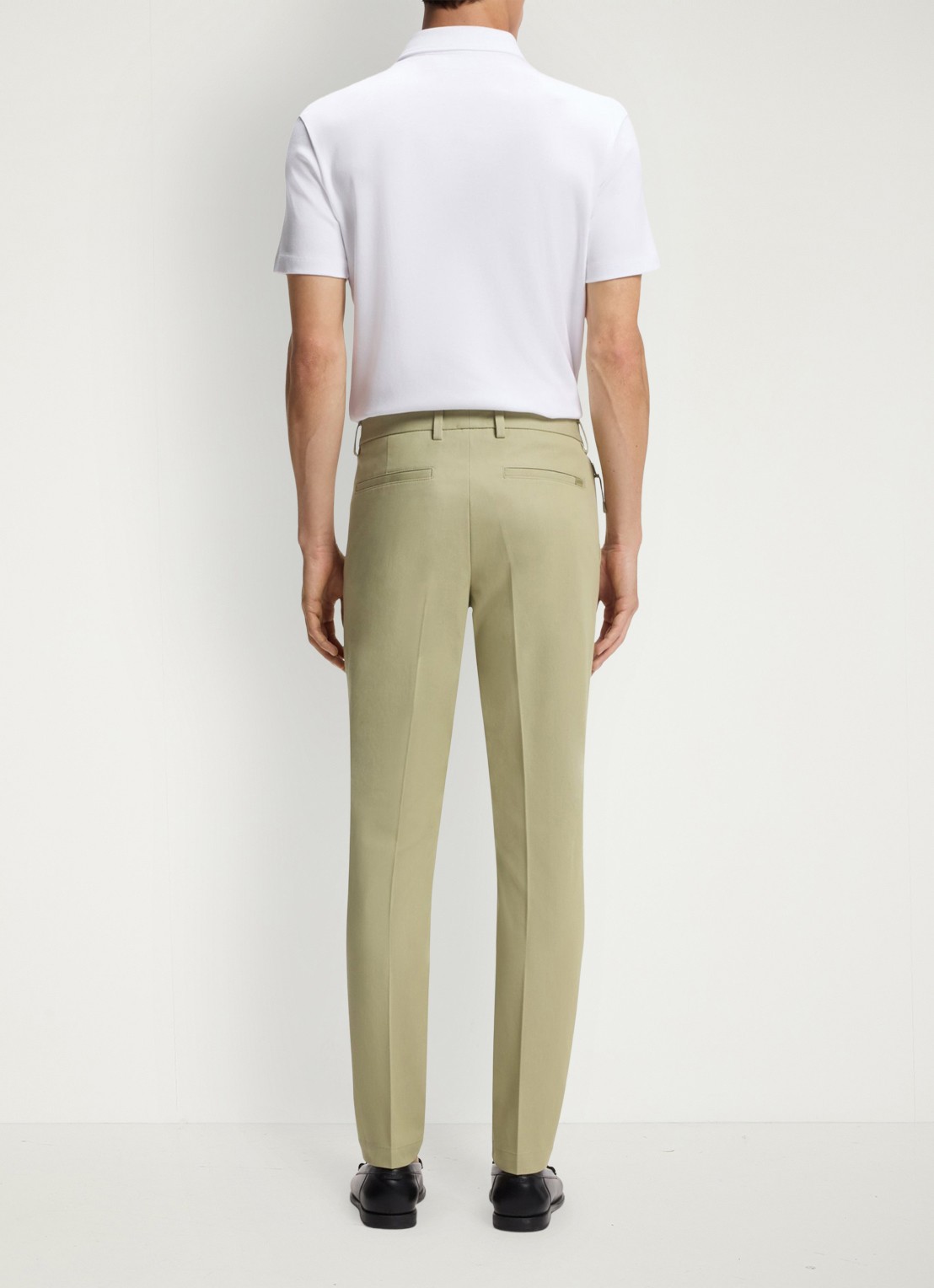 BOSS Slim-fit broek van een katoenmix met stretch - detail 2 dark beige-254 / beige