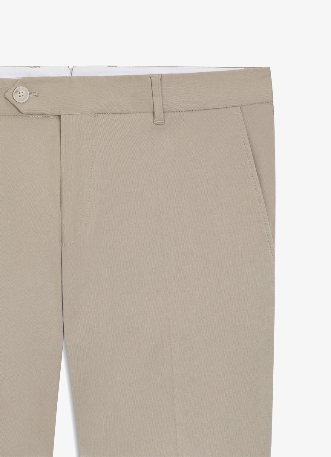 BOSS Slim-fit broek van wasbaar stretchkatoen - detail 6 beige