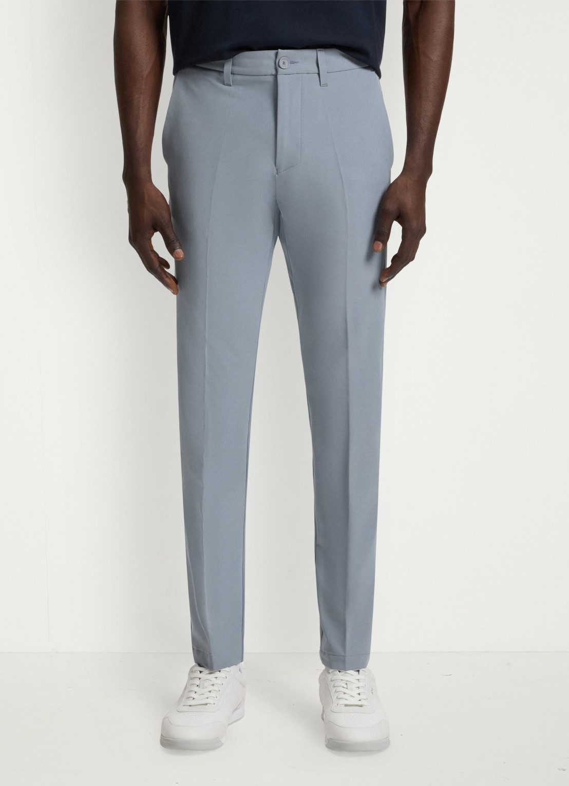 BOSS Slim-fit broek van waterafstotend stretchmateriaal - detail 2 dark grey-026 / grijs