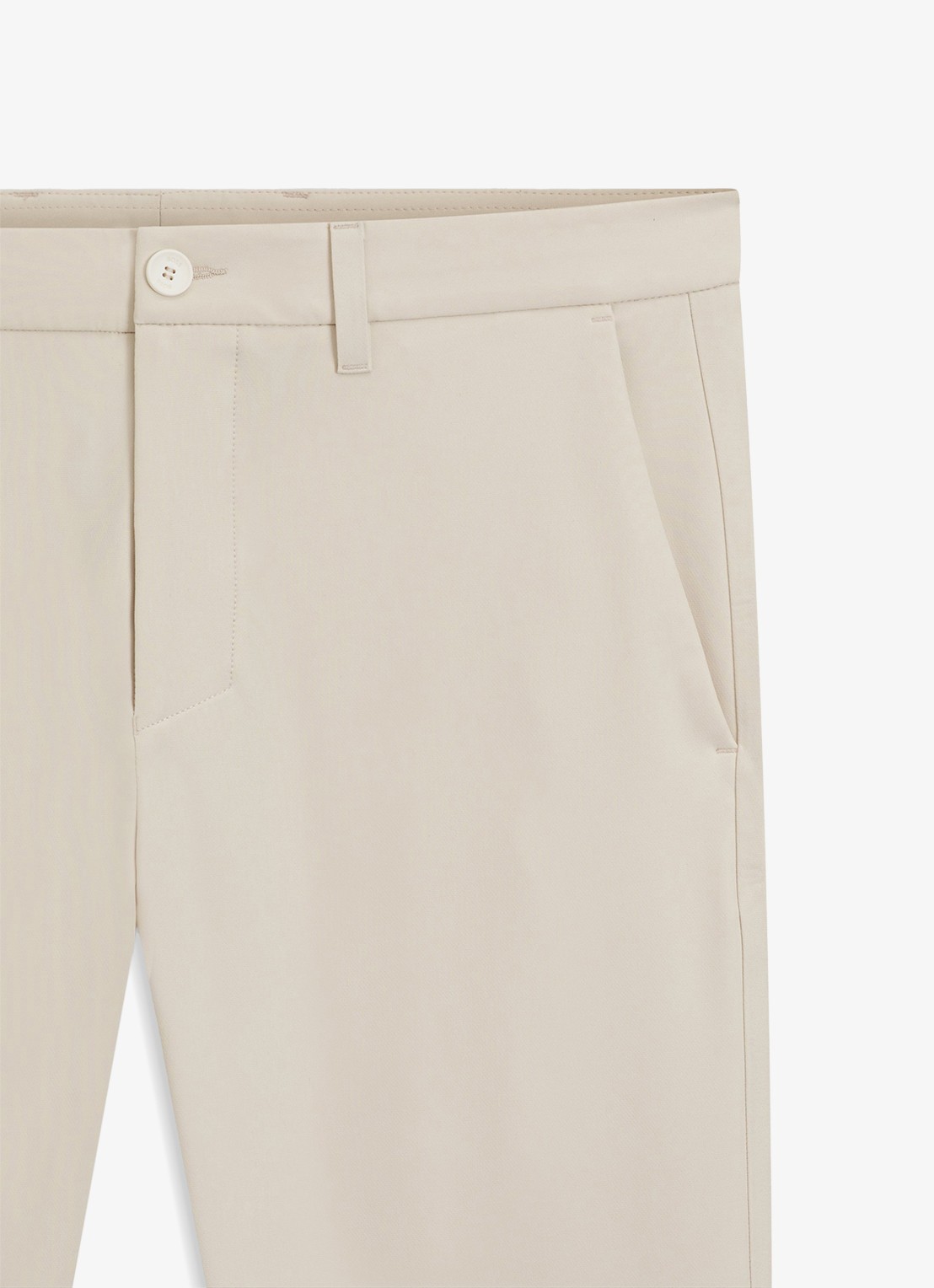 BOSS Slim-fit broek van waterafstotend stretchmateriaal - detail 8 open white-131 / wit