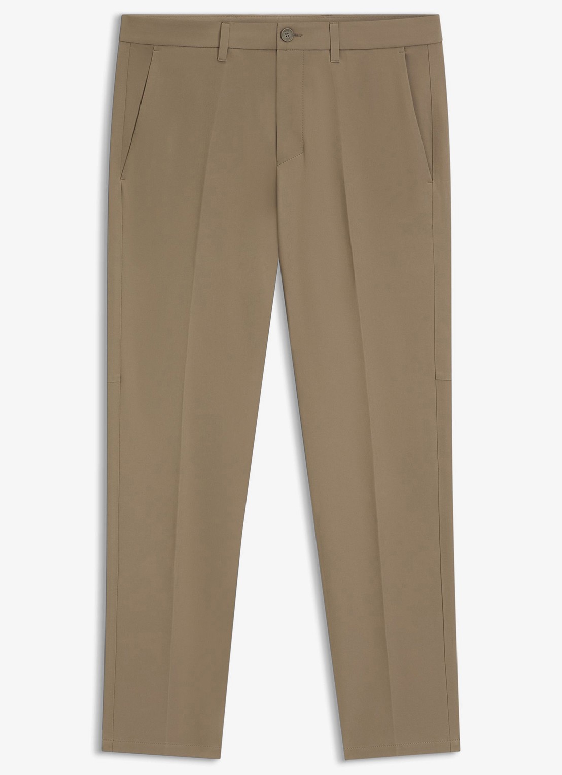 BOSS Slim-fit broek van waterafstotend stretchmateriaal - voorkant 2 light /pastel green-334 / groen