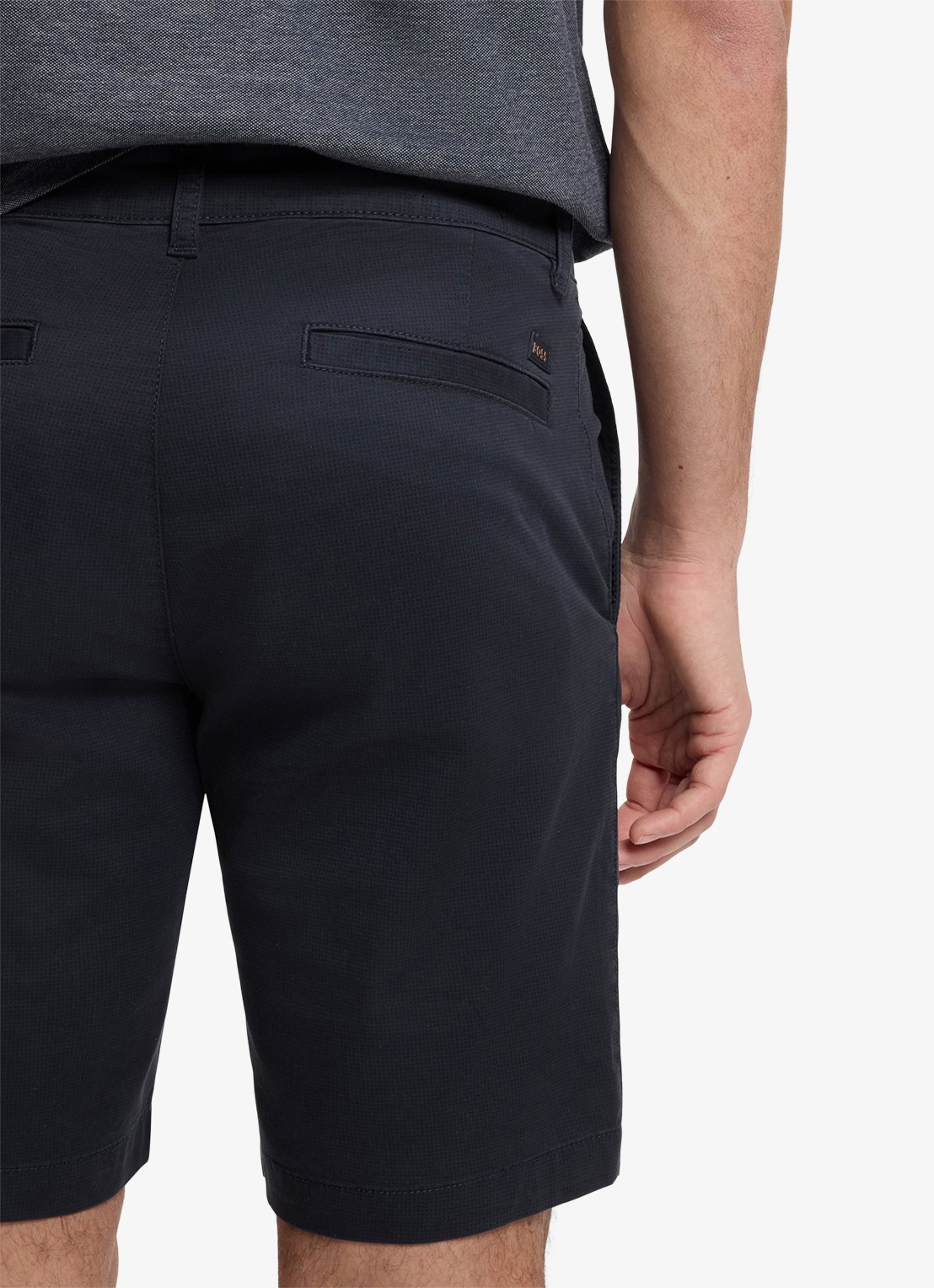 BOSS Slim fit chino met steekzakken - detail 4 dark blue-403 / blauw