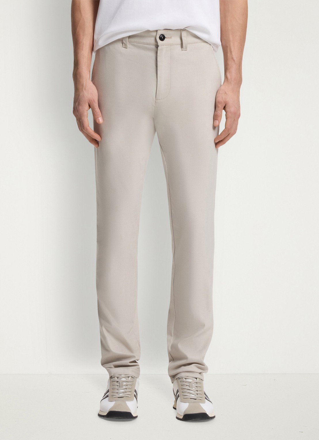 BOSS Slim fit chino met steekzakken - detail 3 beige