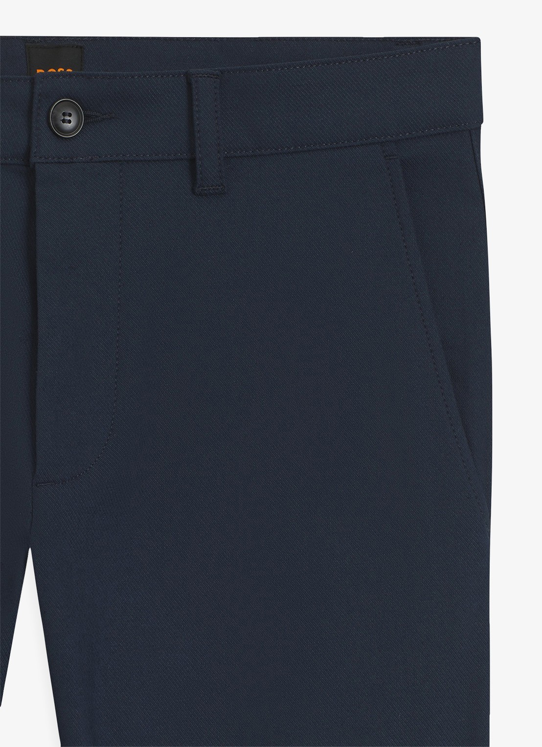 BOSS Slim fit chino met steekzakken - detail 6 donkerblauw