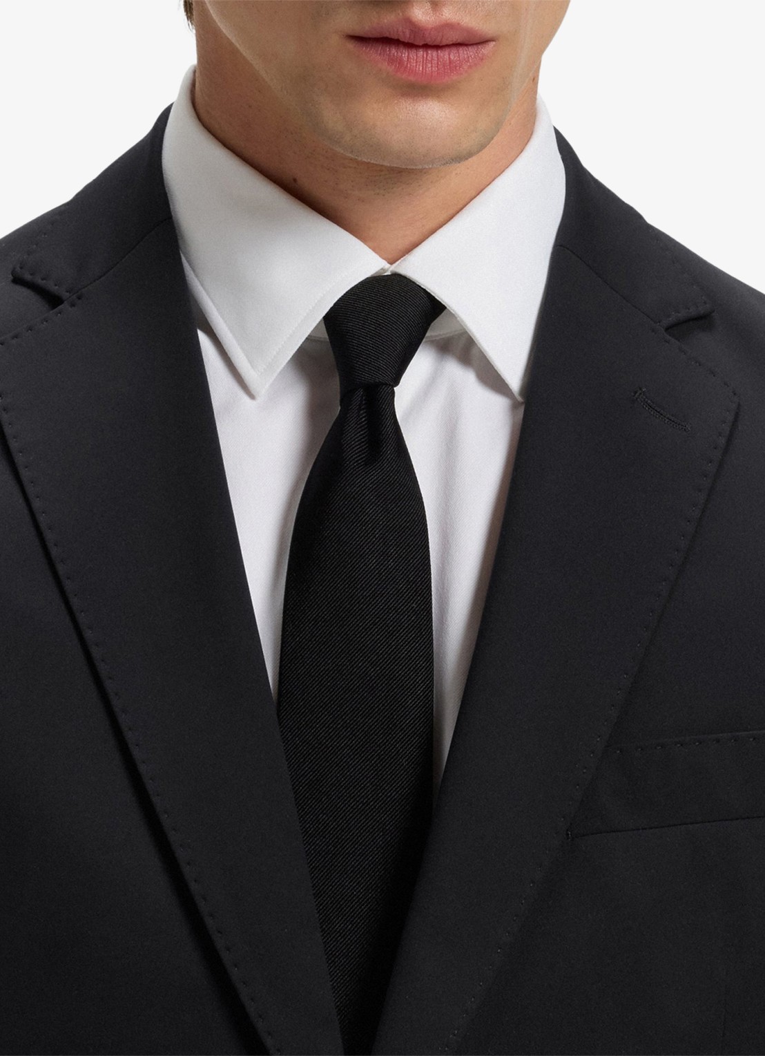 BOSS Slim fit colbert met borstzak - detail 5 zwart