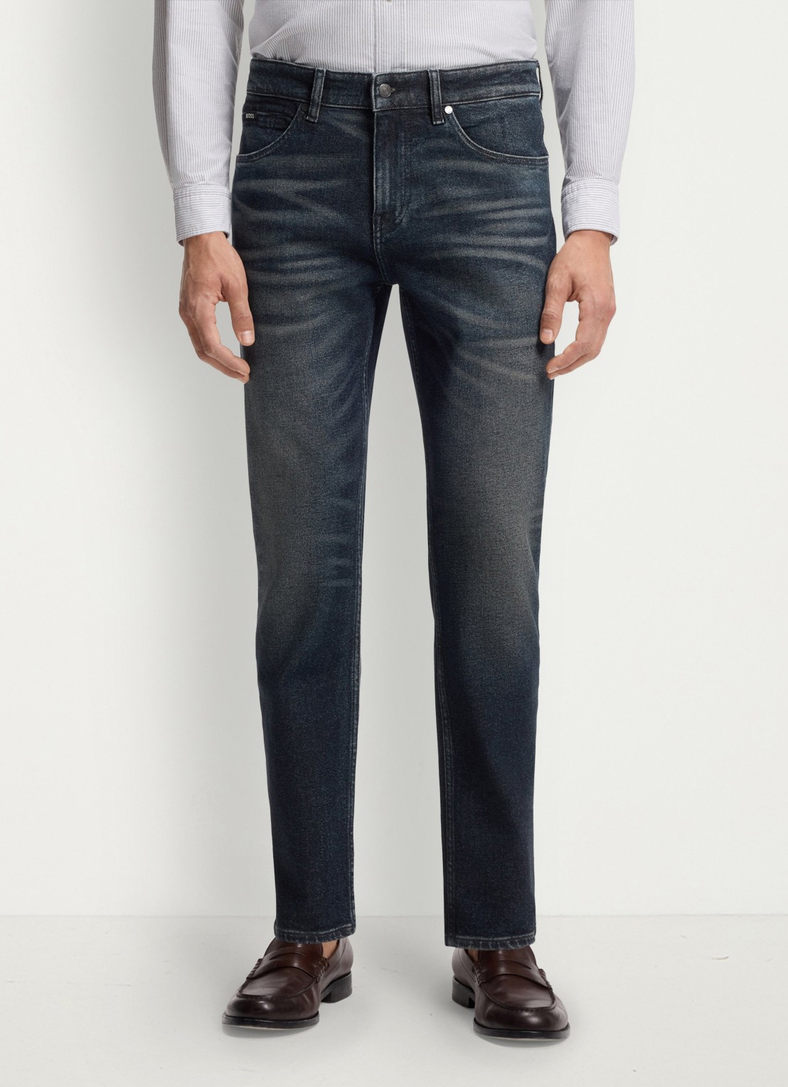 BOSS Slim fit jeans in katoenblend - detail 4 denim