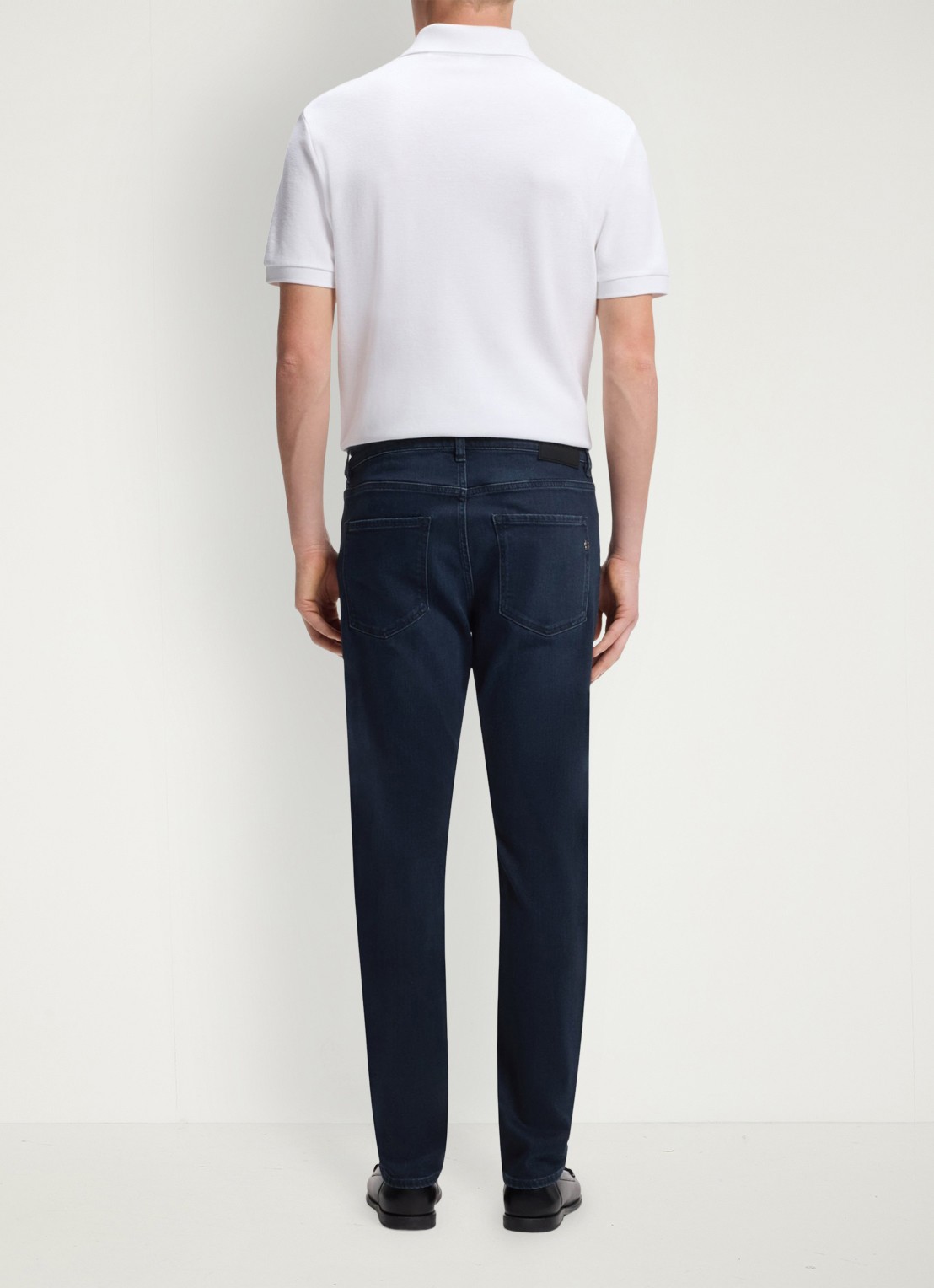 BOSS Slim fit jeans in katoenblend - detail 4 dark blue-403 / blauw