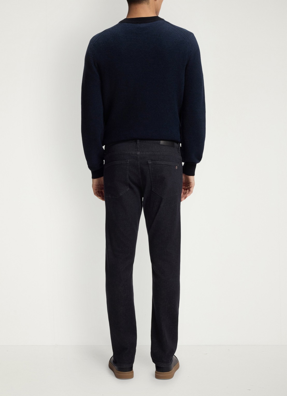 BOSS Slim fit jeans met steekzakken - detail 5 donkergrijs