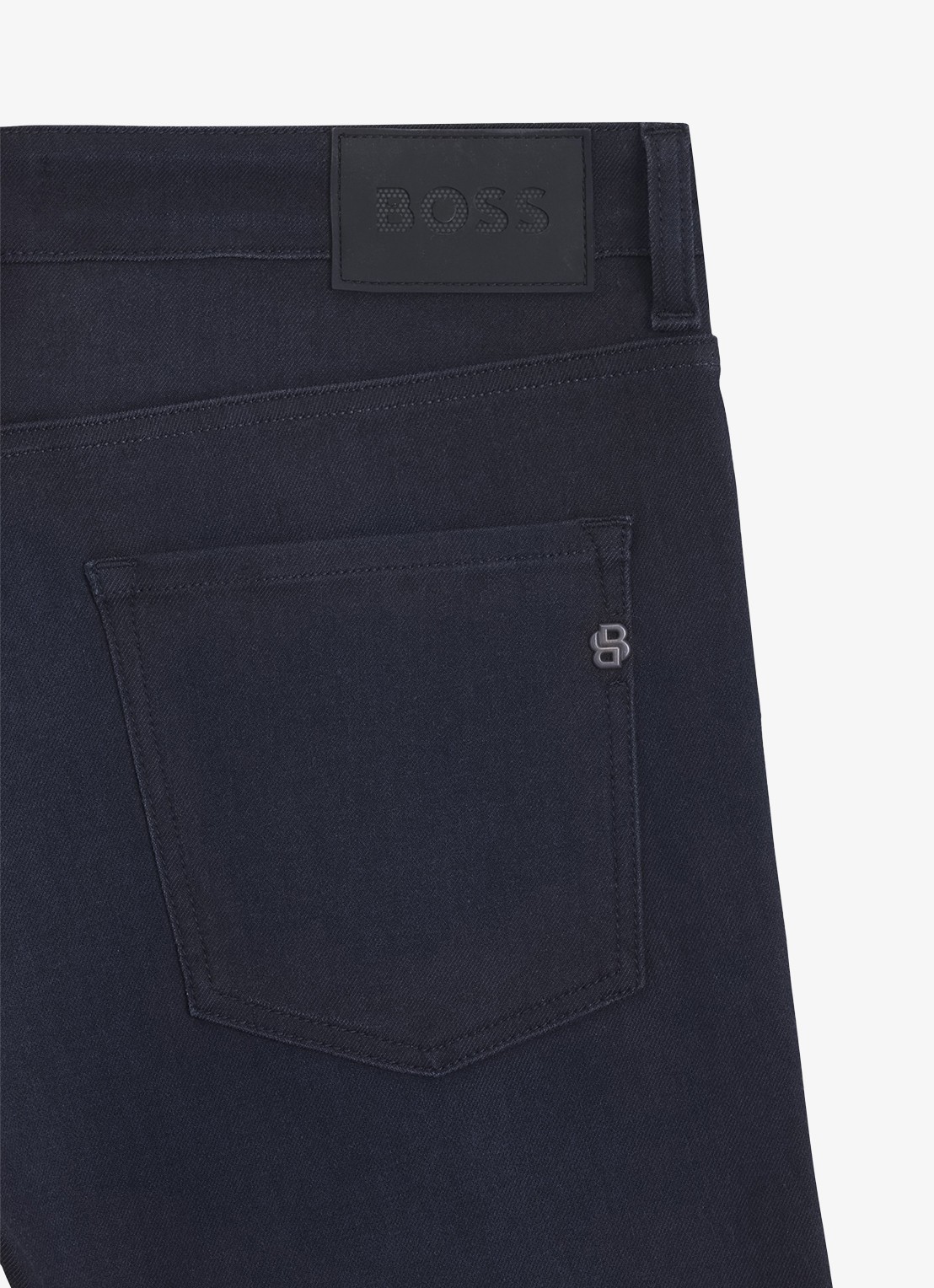 BOSS Slim fit jeans met steekzakken - detail 3 donkerblauw