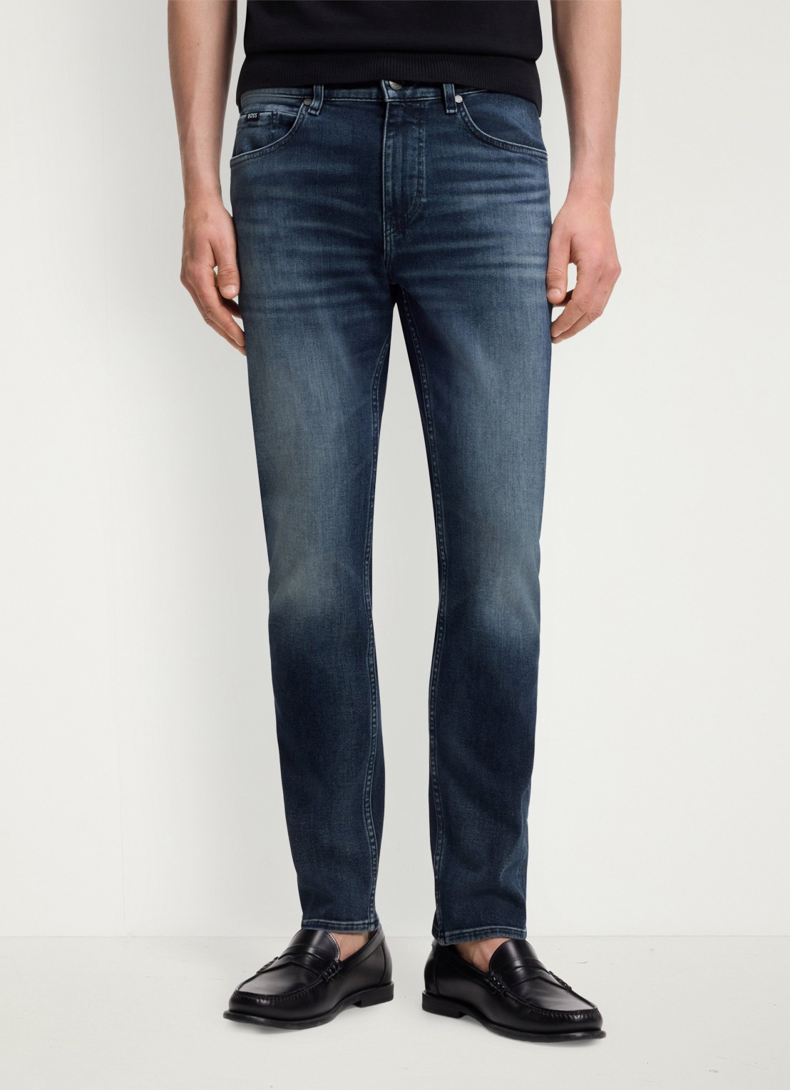 BOSS Slim fit jeans met steekzakken - detail 3 bright blue-435 / blauw