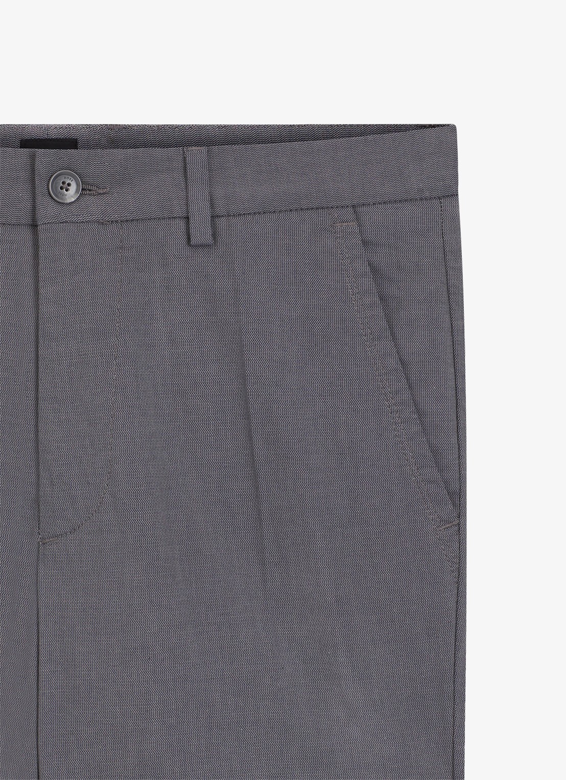 BOSS Slim fit pantalon met steekzakken  - detail 6 grijs